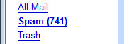 Spam folder in Gmail